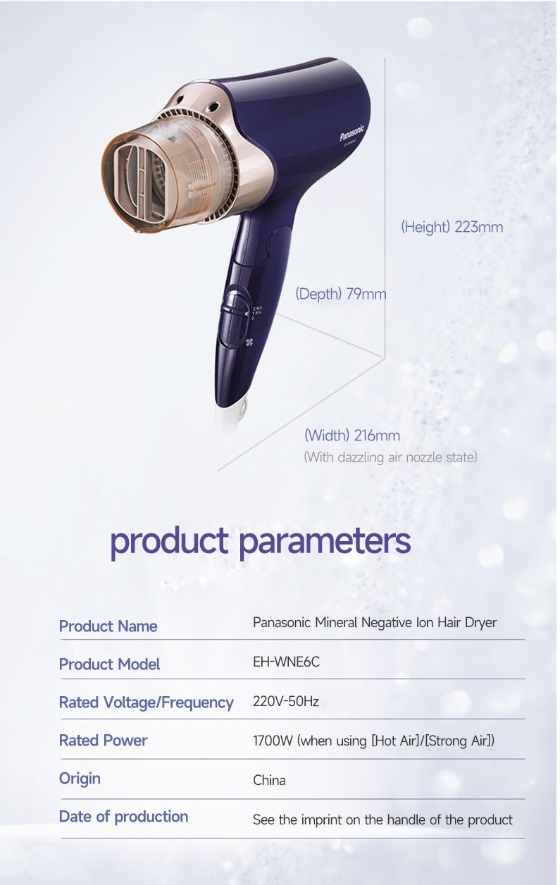 Panasonic EH - WNE6C Hair Dryer - itzy bitsy