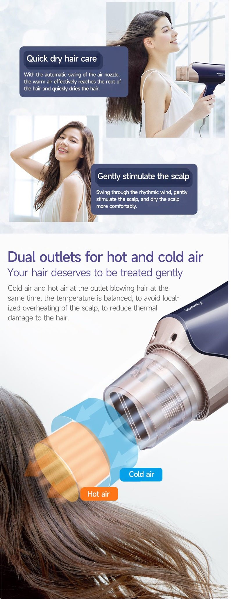 Panasonic EH - WNE6C Hair Dryer - itzy bitsy