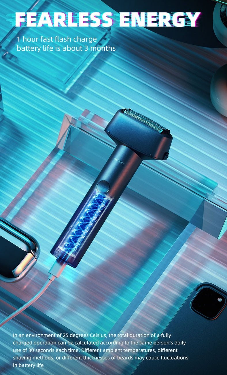 Panasonic Electric Shaver 3D Blackstone 3 IPX7 - itzy bitsy