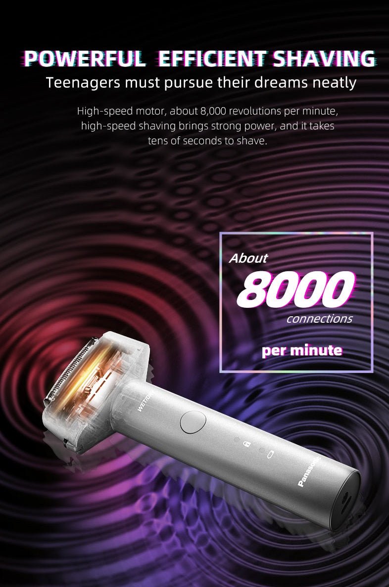 Panasonic Electric Shaver 3D Blackstone 3 IPX7 - itzy bitsy