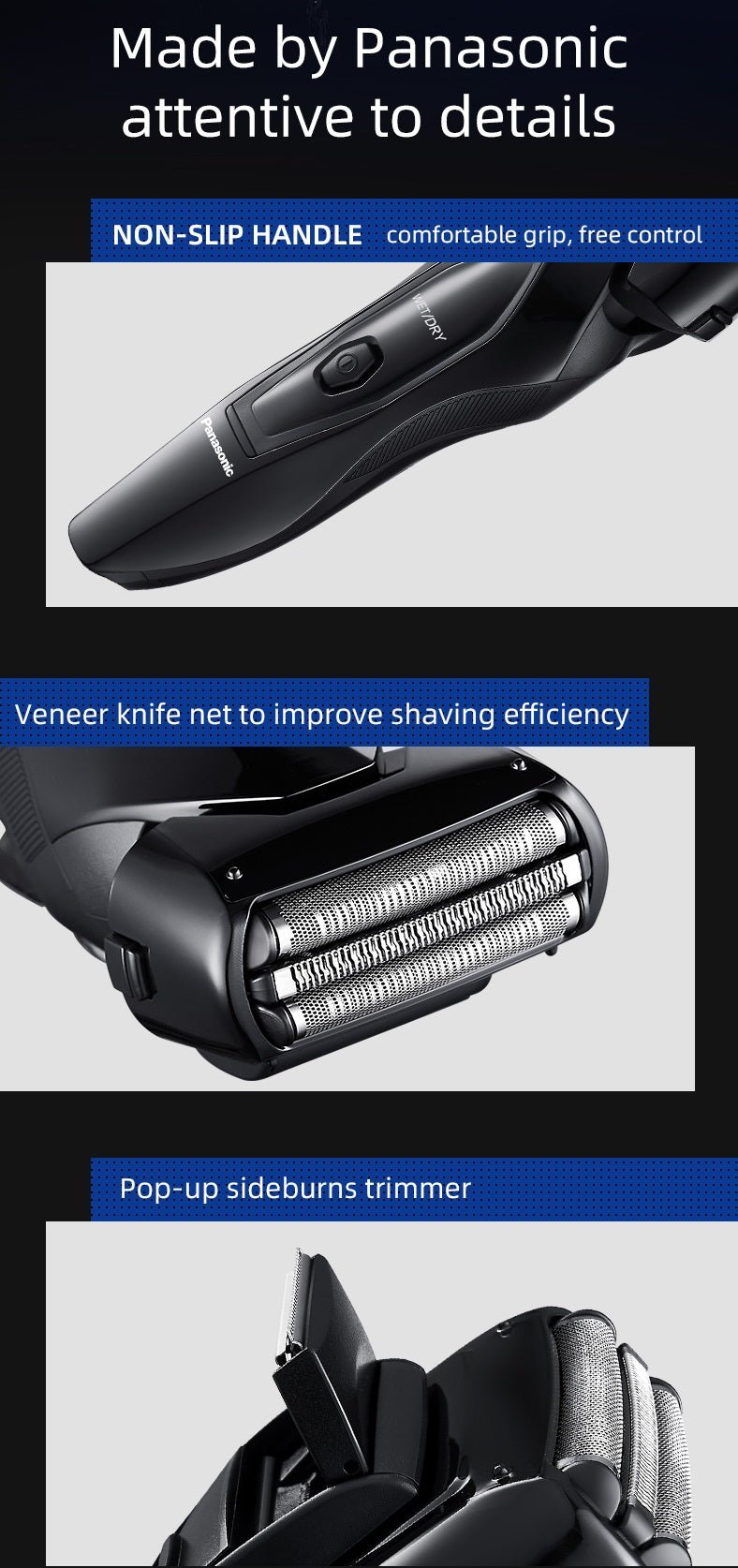 Panasonic Electric Shaver Dual Blade - itzy bitsy