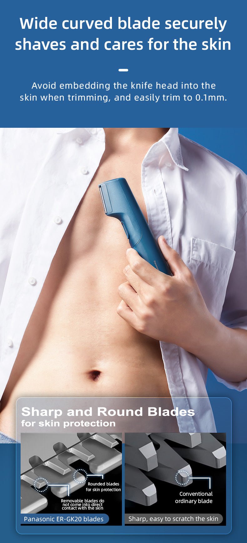 Panasonic Precision Compact Body Groomer - itzy bitsy