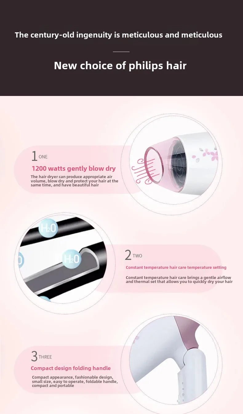 Philips Compact Foldable Hair Dryer - itzy bitsy