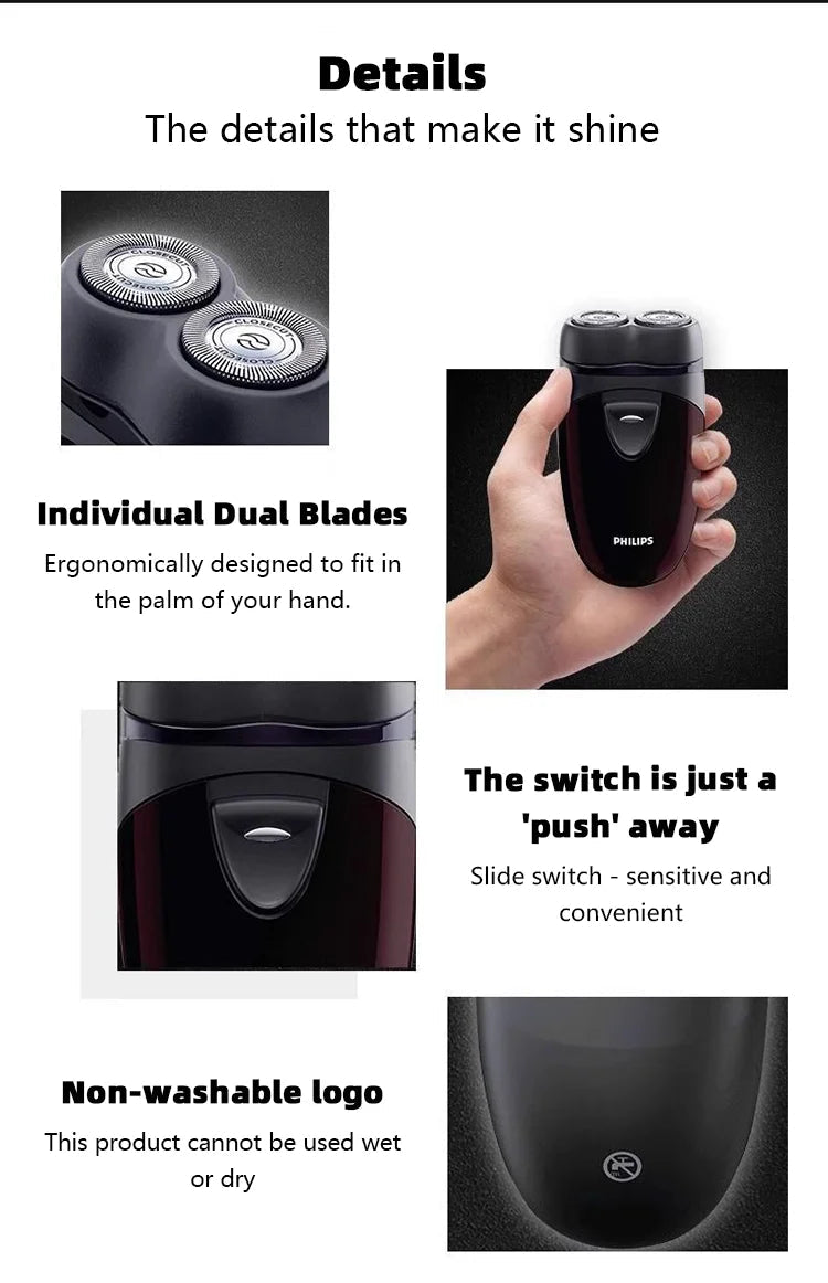 PHILIPS New PQ206 Electric Shaver - itzy bitsy