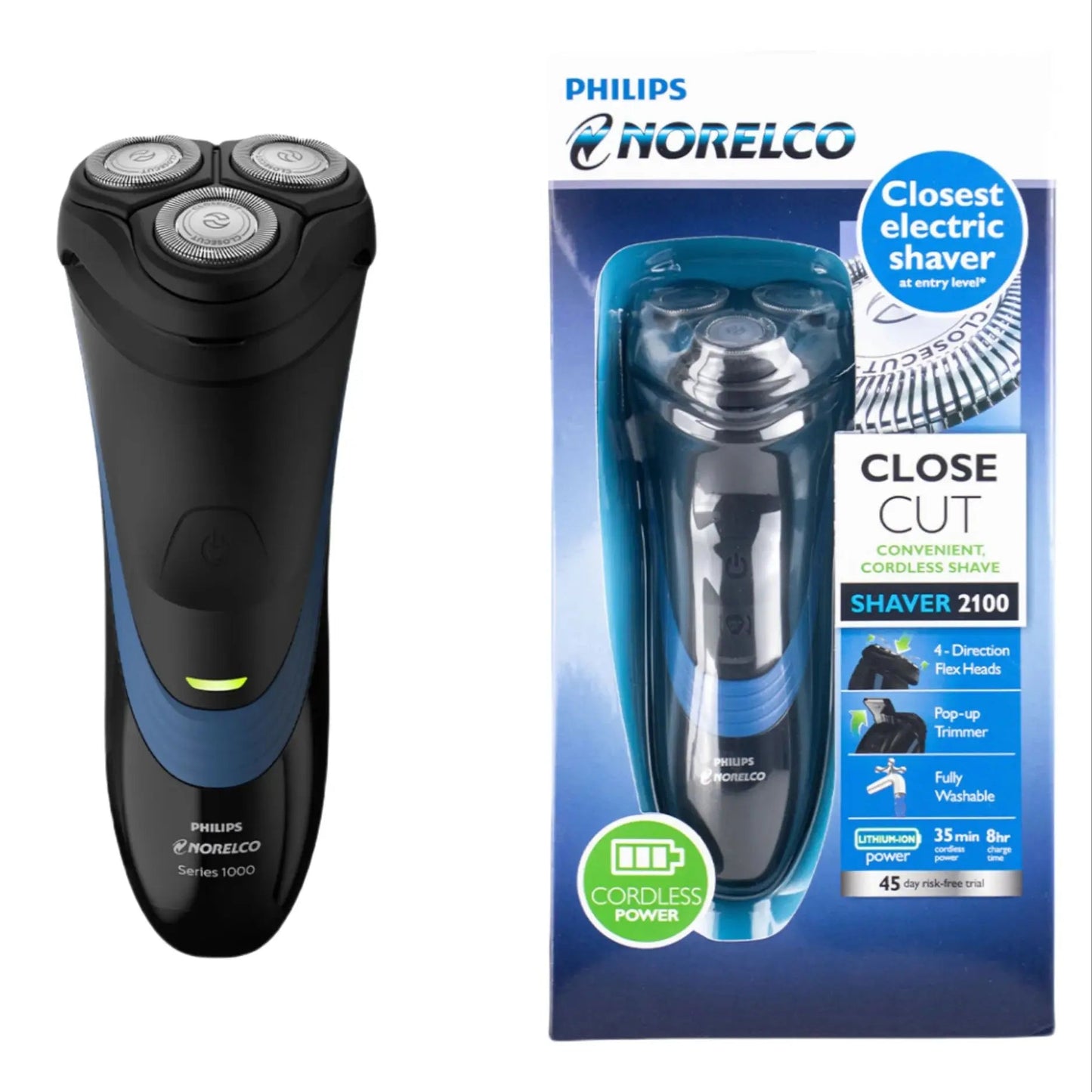 Philips Norelco Shaver 2100, S1560/81 - itzy bitsy
