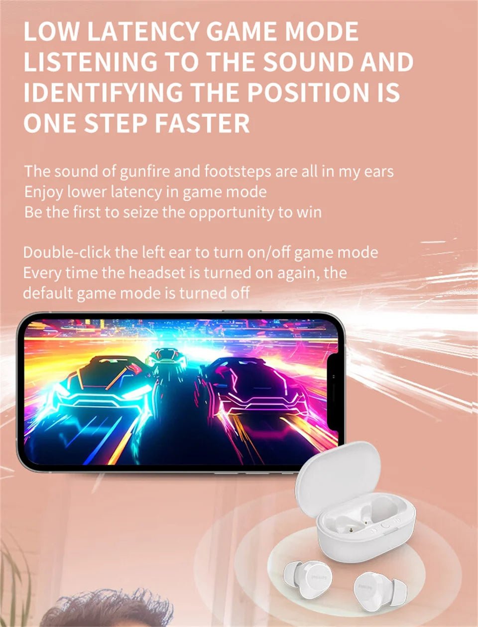 Philips TAT1209 Wireless v5.3 HiFi Earbuds - itzy bitsy