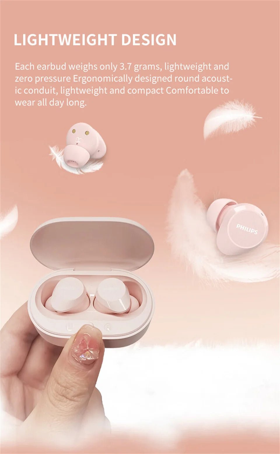 Philips TAT1209 Wireless v5.3 HiFi Earbuds - itzy bitsy