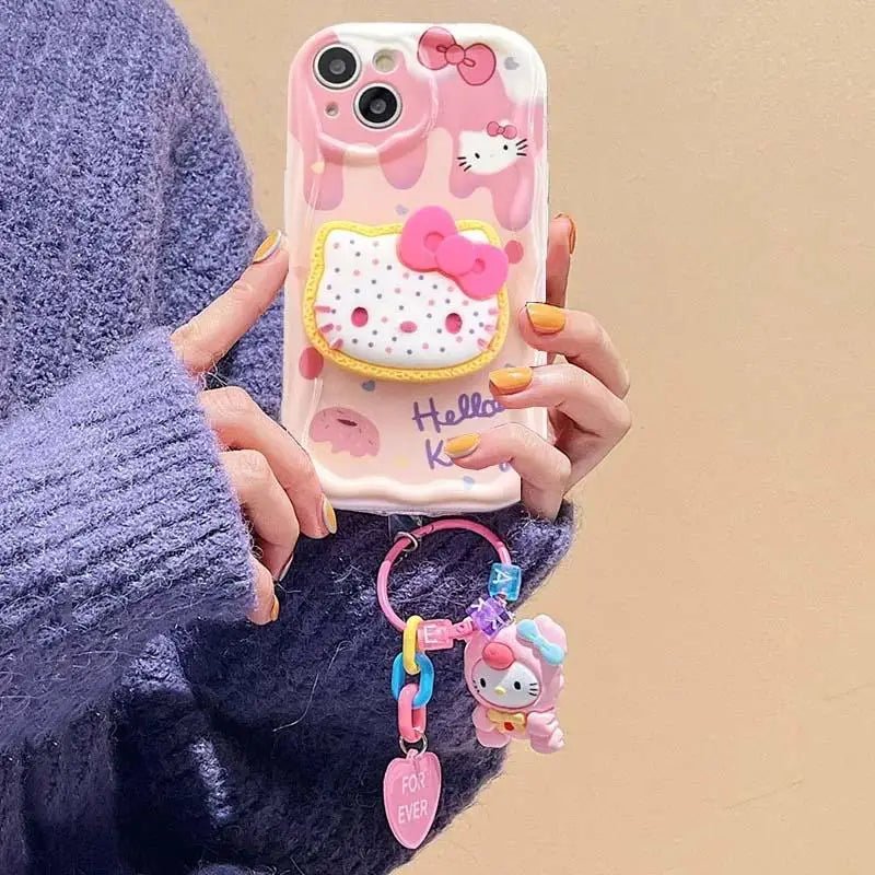 Phone Case with Holder For iPhone Hello Kitty, Melody - itzy bitsy