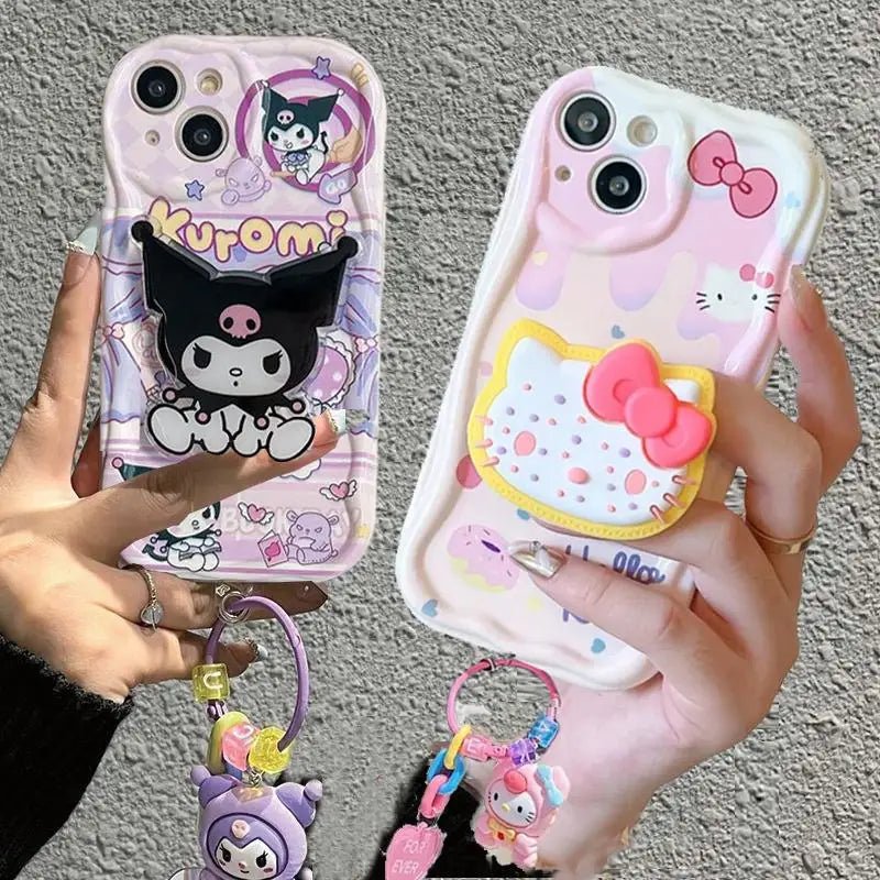 Phone Case with Holder For iPhone Hello Kitty, Melody - itzy bitsy