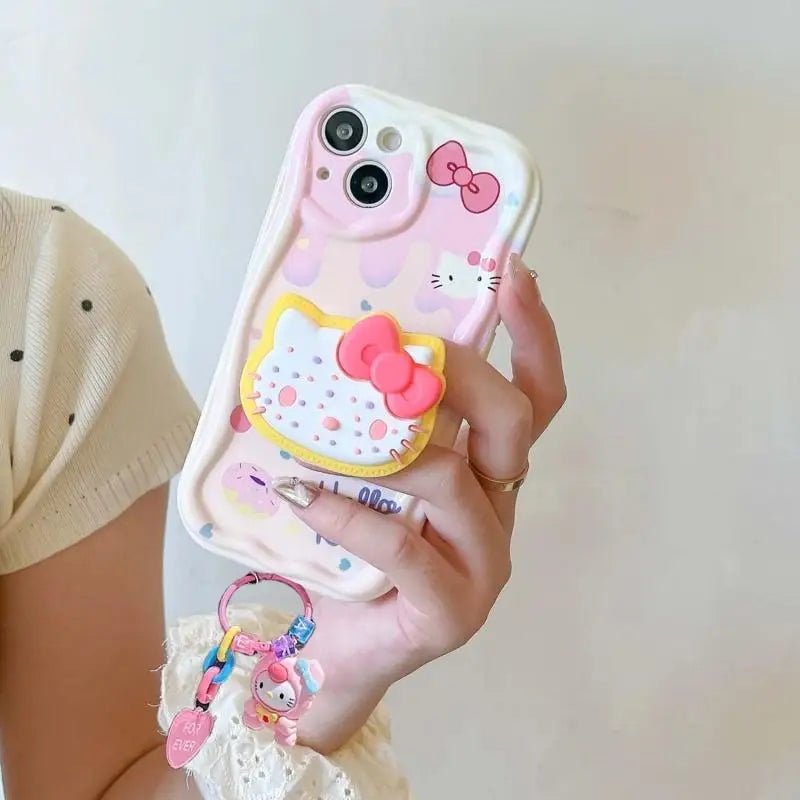 Phone Case with Holder For iPhone Hello Kitty, Melody - itzy bitsy