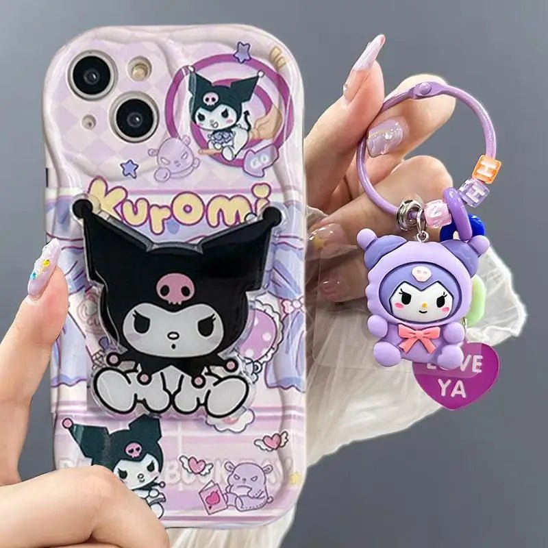 Phone Case with Holder For iPhone Hello Kitty, Melody - itzy bitsy