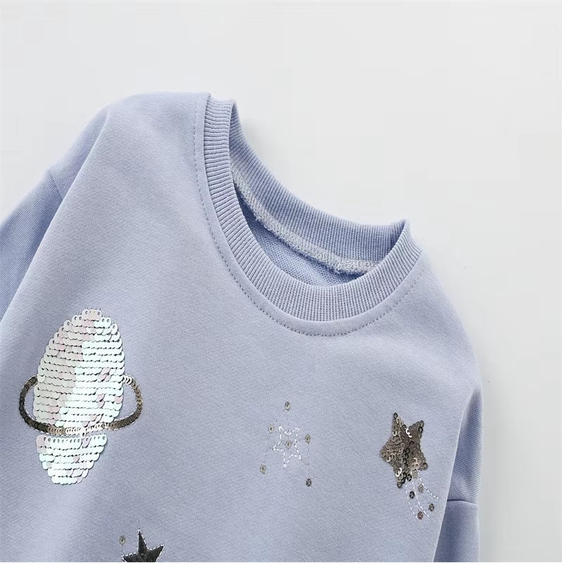 Planet Applique Mesh Tulle Pullover - itzy bitsy