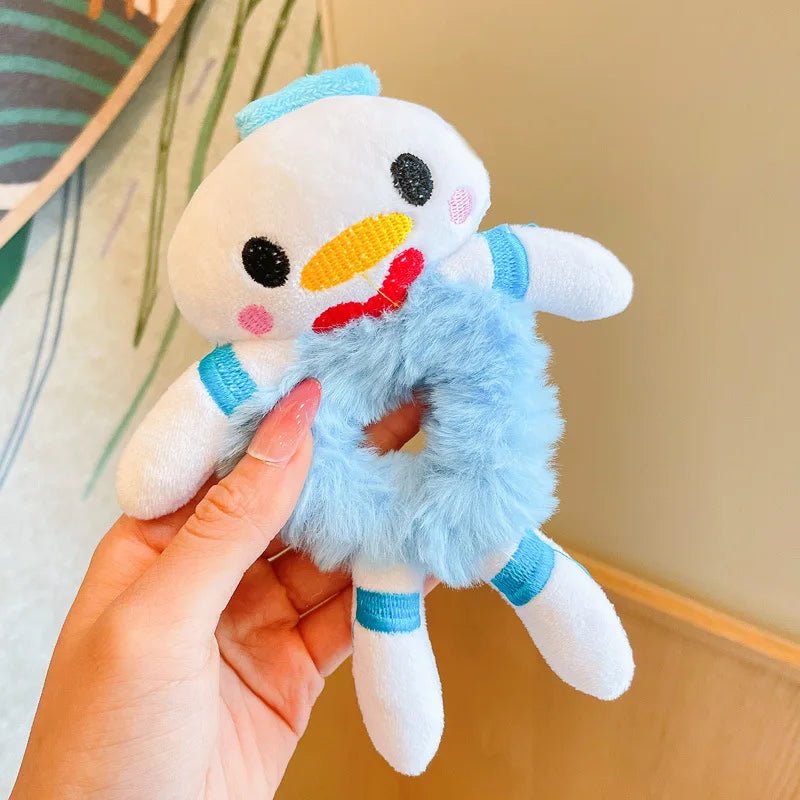 Plush Scrunchie Piglet Pooh Bear Tigger Elastic Hair Tie - itzy bitsy