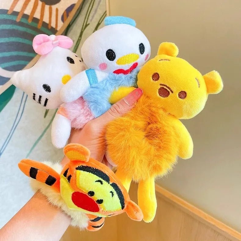 Plush Scrunchie Piglet Pooh Bear Tigger Elastic Hair Tie - itzy bitsy