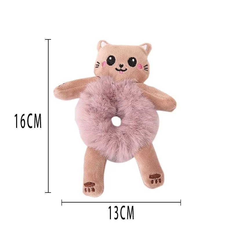 Plush Scrunchie Piglet Pooh Bear Tigger Elastic Hair Tie - itzy bitsy