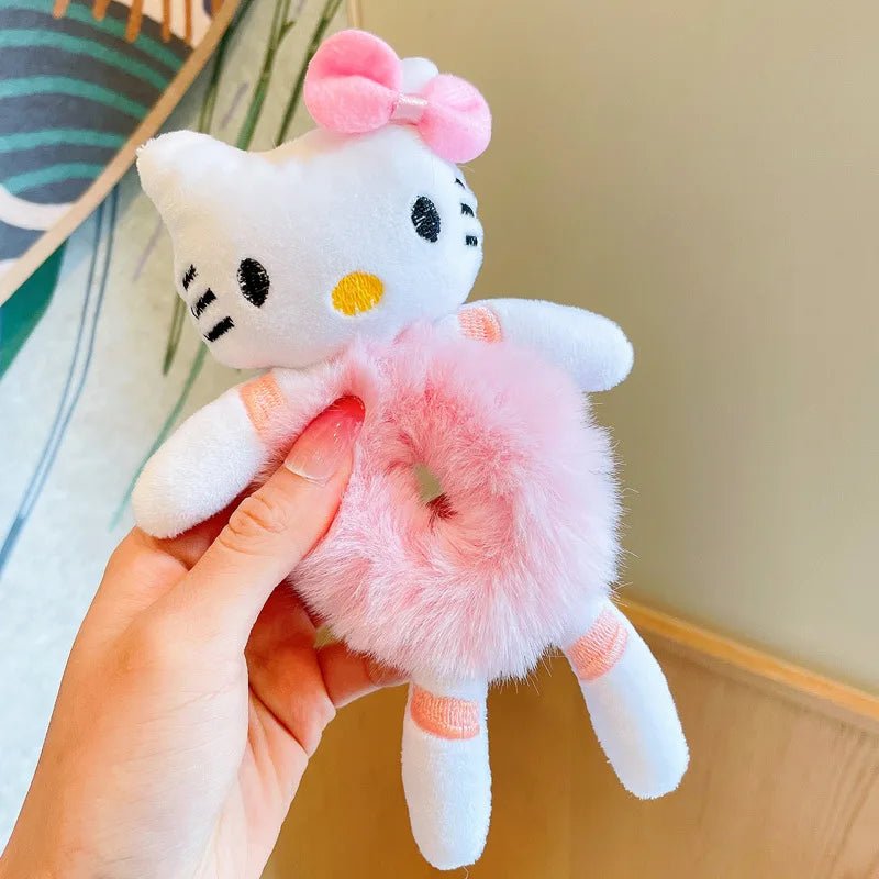 Plush Scrunchie Piglet Pooh Bear Tigger Elastic Hair Tie - itzy bitsy