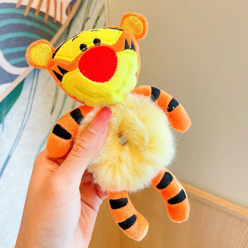 Plush Scrunchie Piglet Pooh Bear Tigger Elastic Hair Tie - itzy bitsy