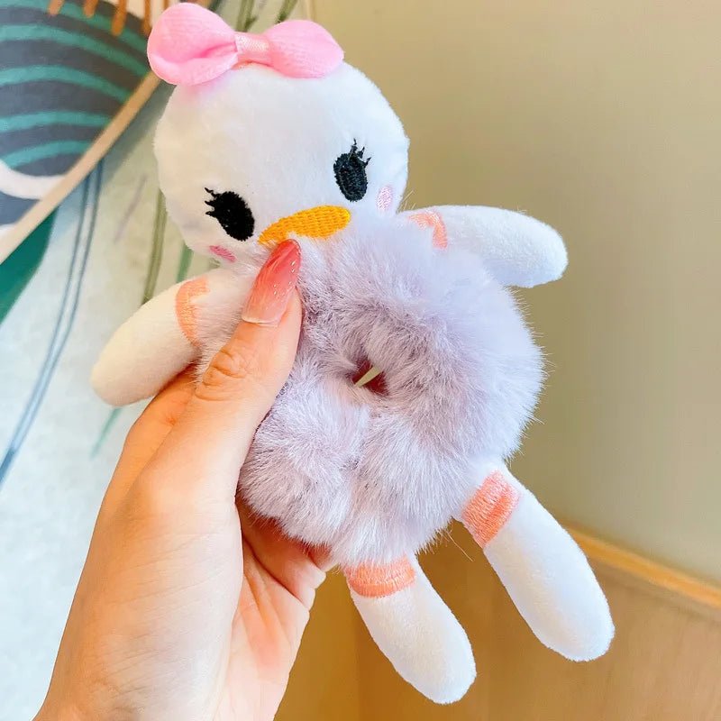 Plush Scrunchie Piglet Pooh Bear Tigger Elastic Hair Tie - itzy bitsy