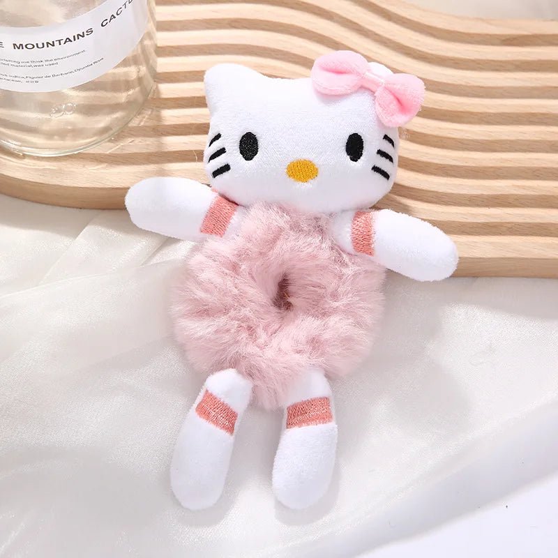 Plush Scrunchie Piglet Pooh Bear Tigger Elastic Hair Tie - itzy bitsy