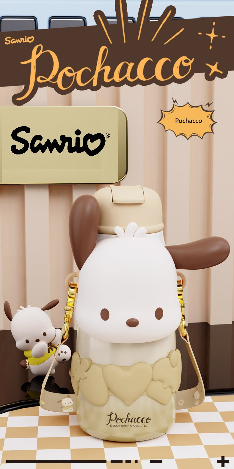 650ml  Kitty & Friends Stainless Steel Insulated Water Bottle