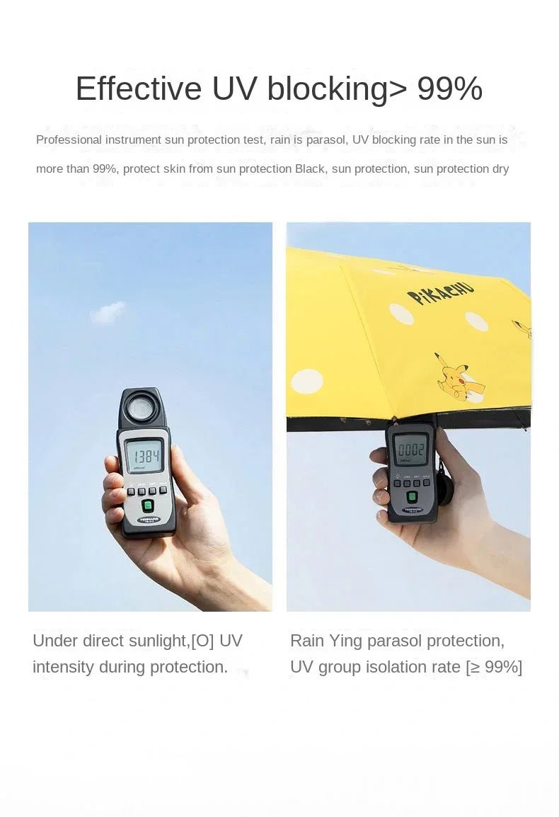 Pokemon Pikachu Automatic Umbrella - itzy bitsy