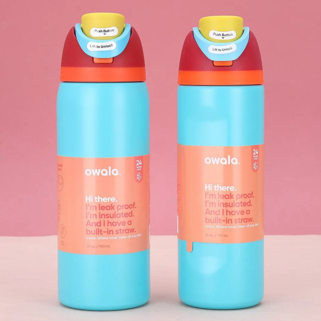 Owala FreeSip Insulated Stainless Steel, BPA-Free Water Bottle - 24oz/32oz