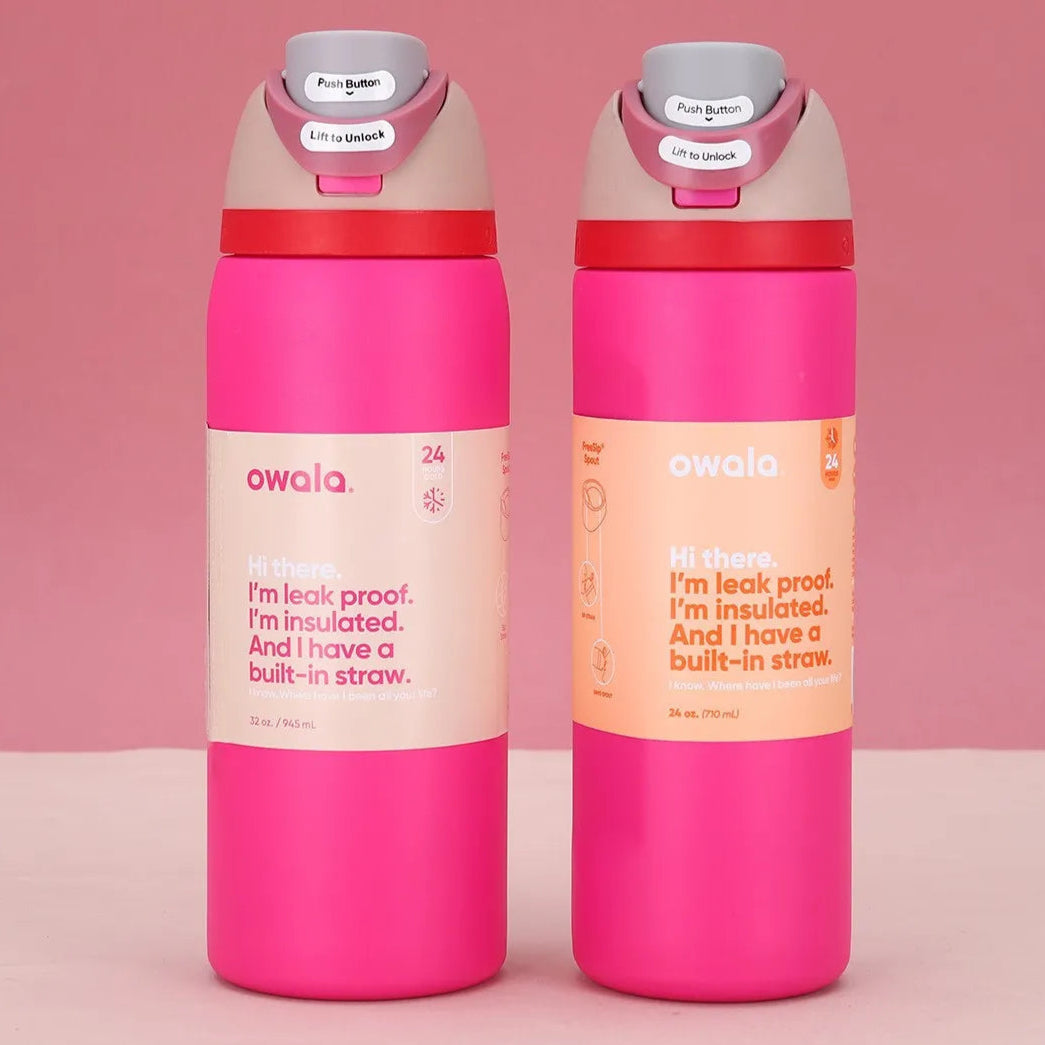 Owala FreeSip Insulated Stainless Steel, BPA-Free Water Bottle - 24oz/32oz