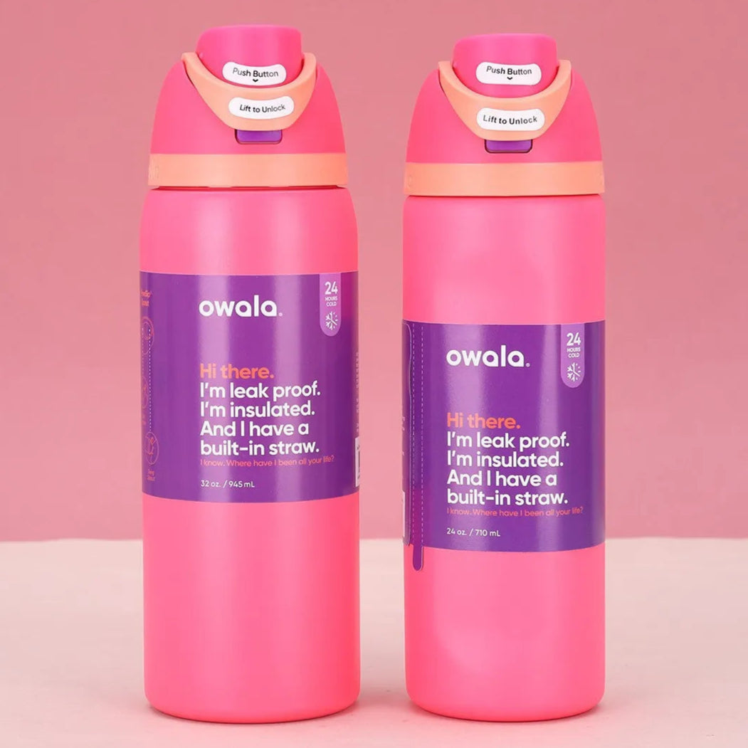 Owala FreeSip Insulated Stainless Steel, BPA-Free Water Bottle - 24oz/32oz