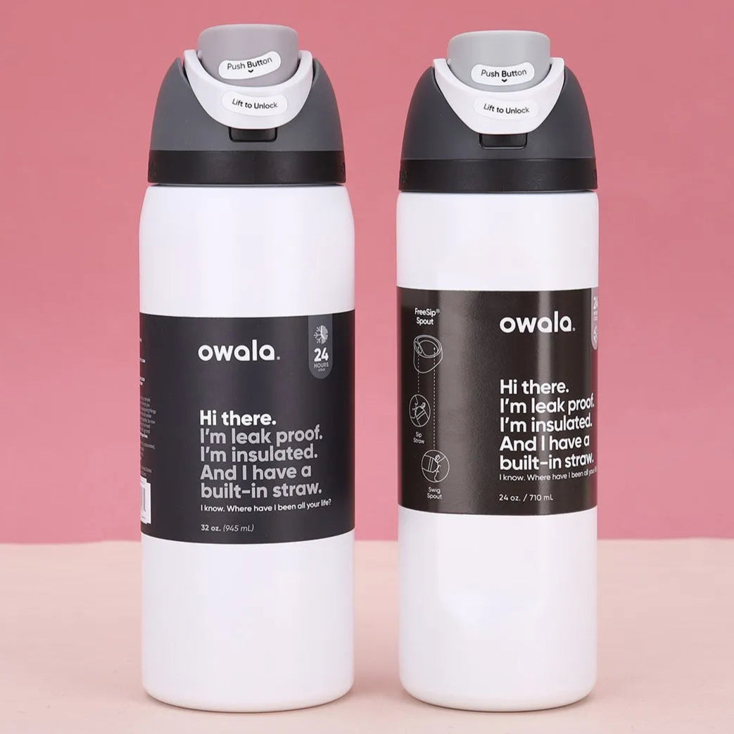 Owala FreeSip Insulated Stainless Steel, BPA-Free Water Bottle - 24oz/32oz