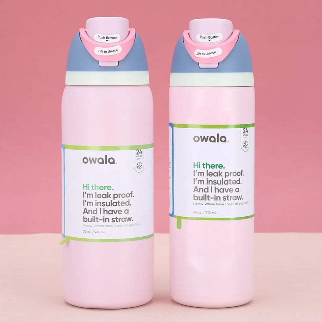 Owala FreeSip Insulated Stainless Steel, BPA-Free Water Bottle - 24oz/32oz