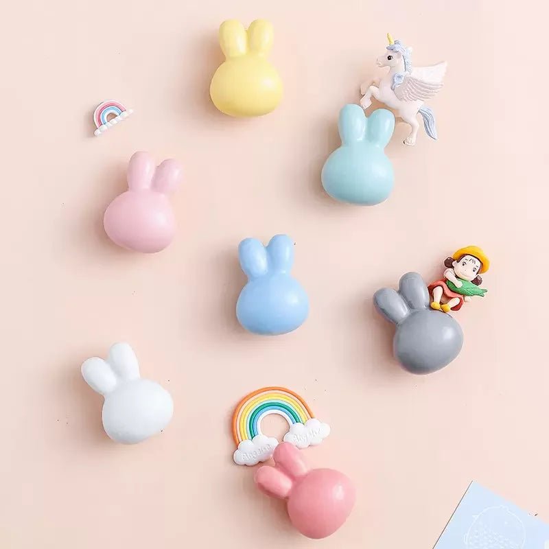 Rabbit Ceramic Door Knobs for Children's Cabinet Drawer Closet Cupboard Wardrobe - itzy bitsy