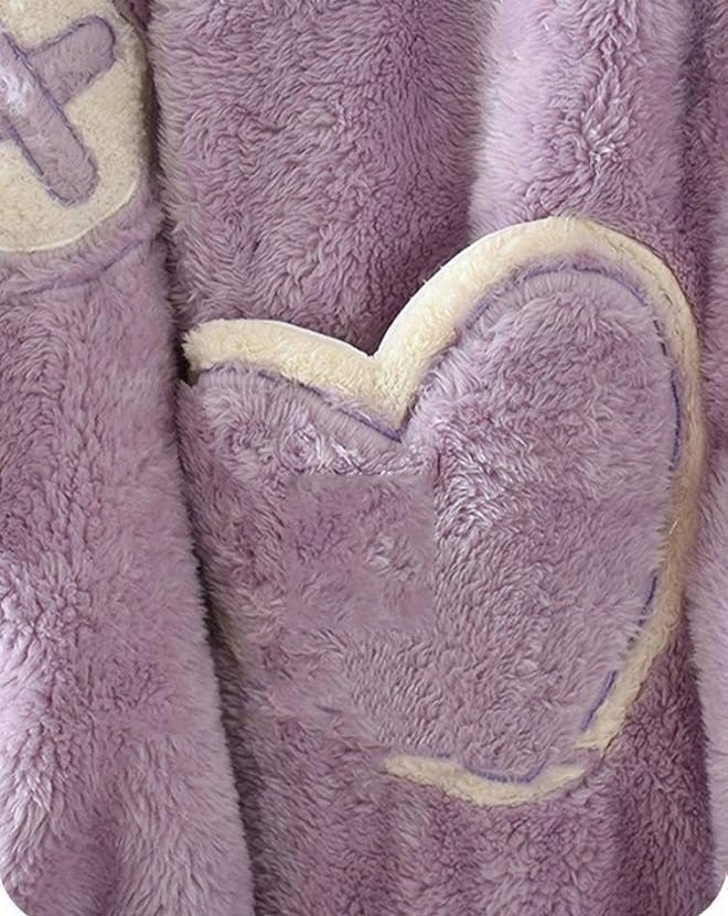 Rabbit Hooded Coral Fleece Robe - itzy bitsy