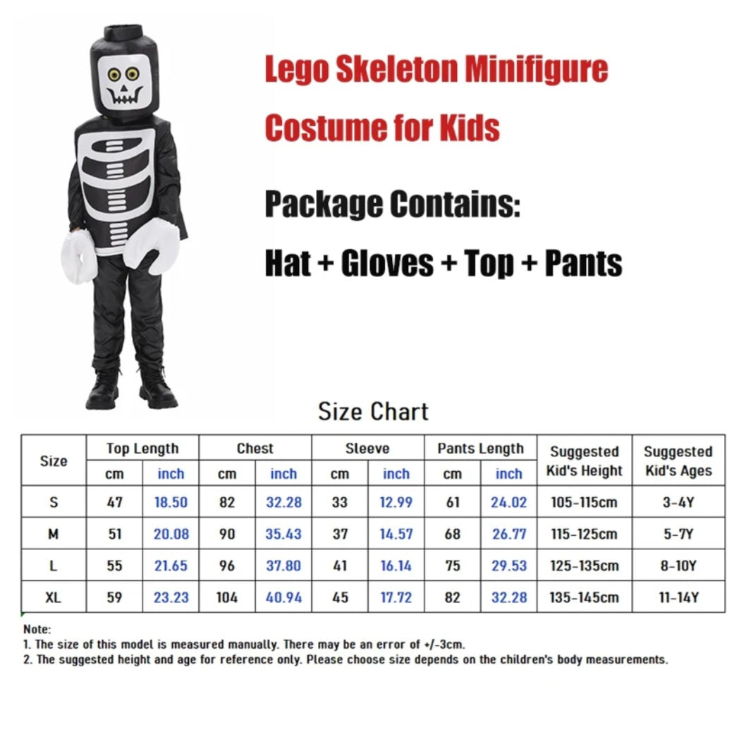 Kids Unisex Halloween Costume - Skeleton And Dracula