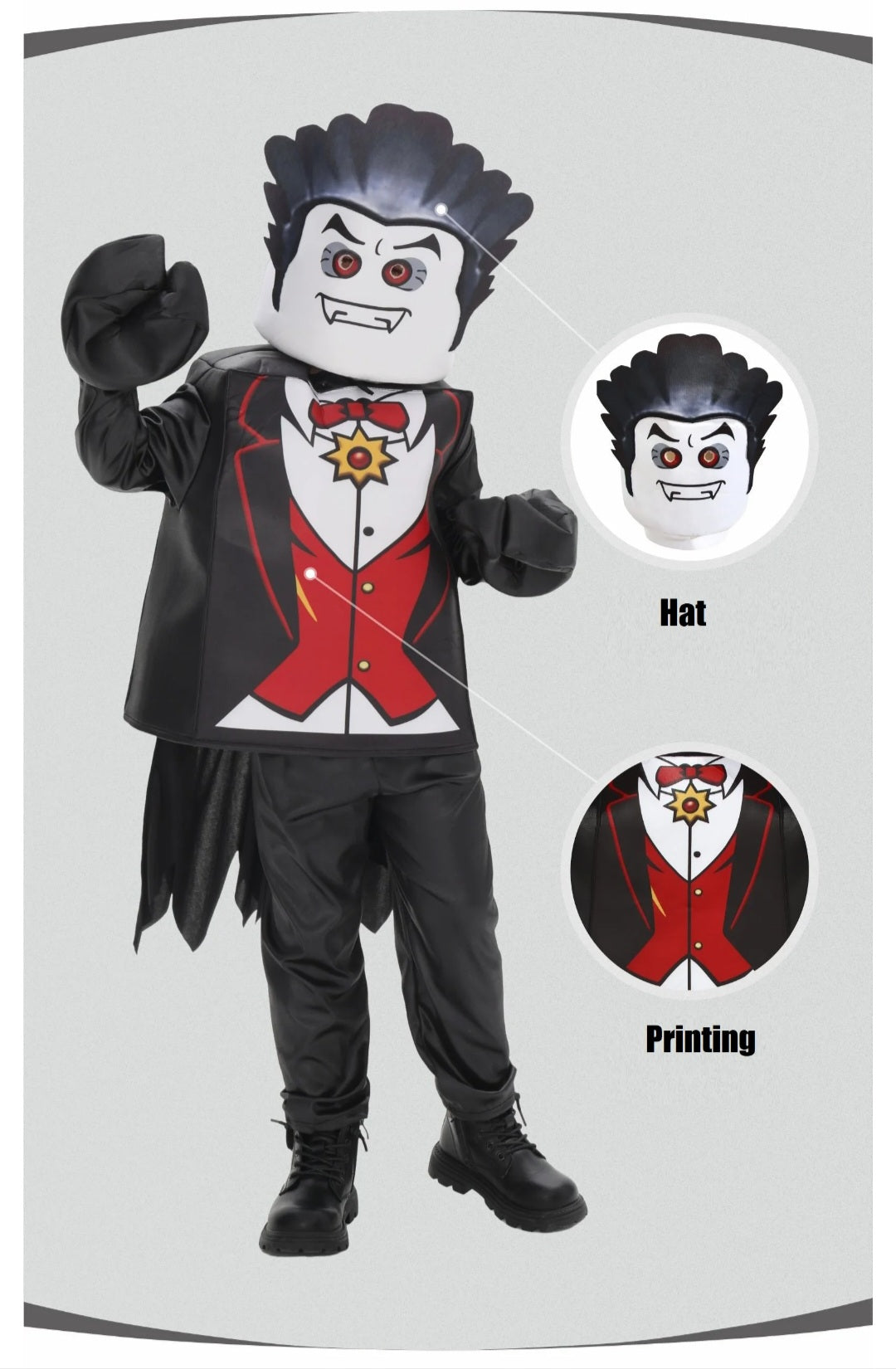 Kids Unisex Halloween Costume - Skeleton And Dracula