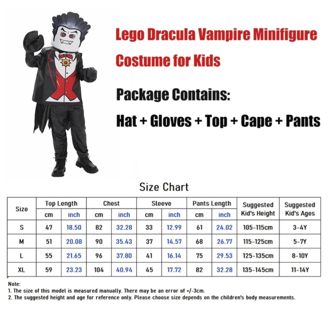 Kids Unisex Halloween Costume - Skeleton And Dracula