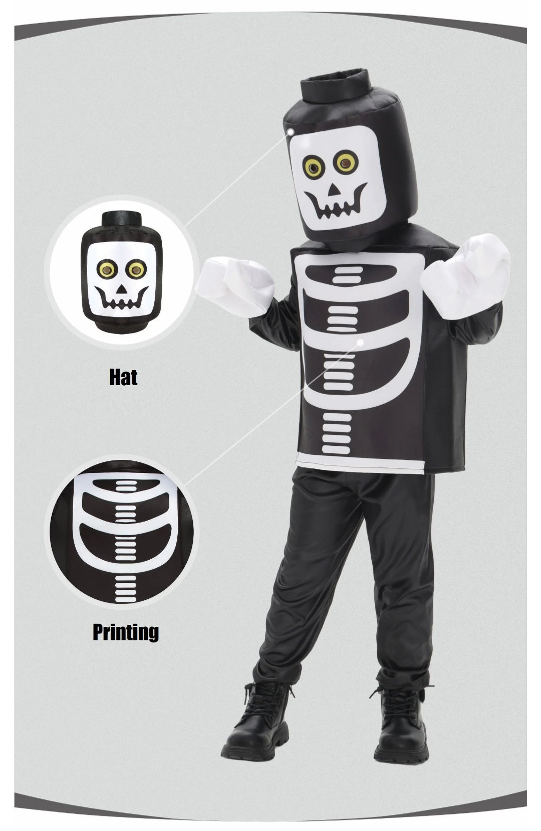 Kids Unisex Halloween Costume - Skeleton And Dracula