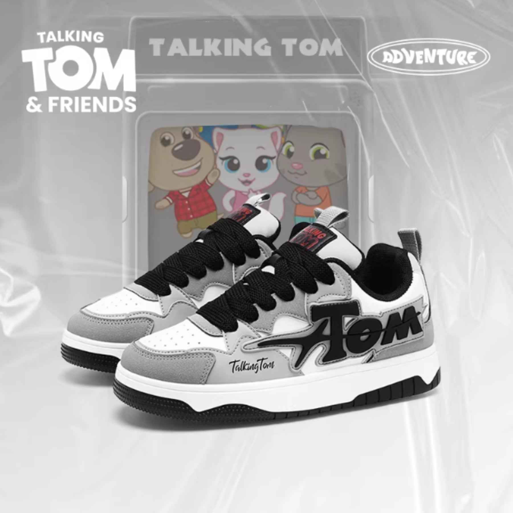 TALKING TOM | Sports Board Shoes - Black/Gray