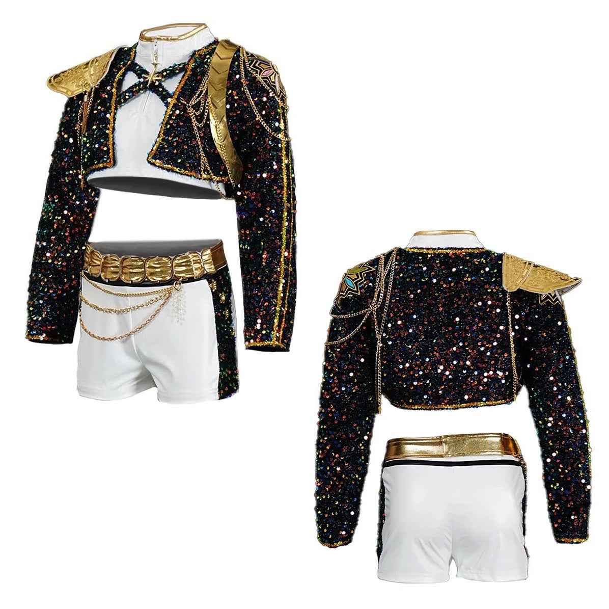 Girls K-Pop Demon Hunters Rumi Mira Zoey Cosplay Costume Set (Copy)