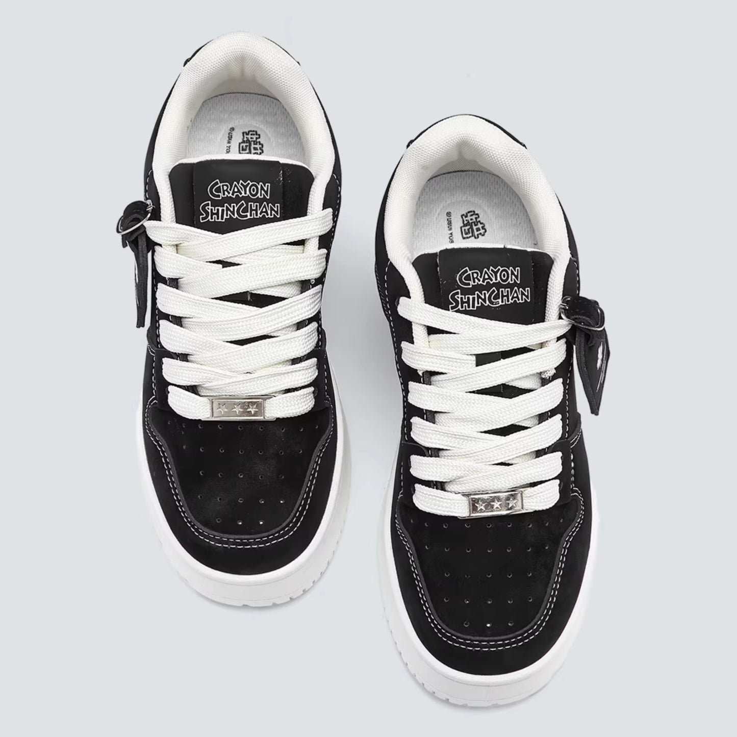 Crayon Shin-Chan Collaboration Suede Thick Sole Sneakers