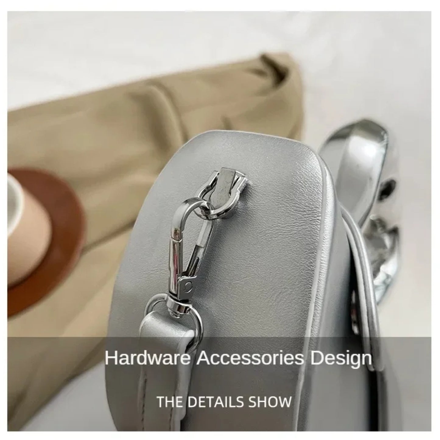 Women's Versatile Hasp Shoulder/Crossbody Dumpling Bag