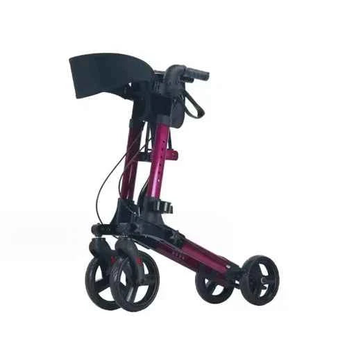 Rollator Walkers Foldable Walking Frame Seniors Rollator Mobility Walker Purple