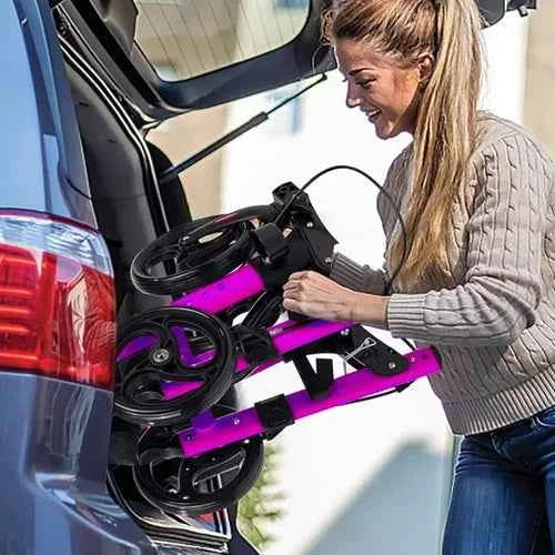 Rollator Walkers Foldable Walking Frame Seniors Rollator Mobility Walker Purple