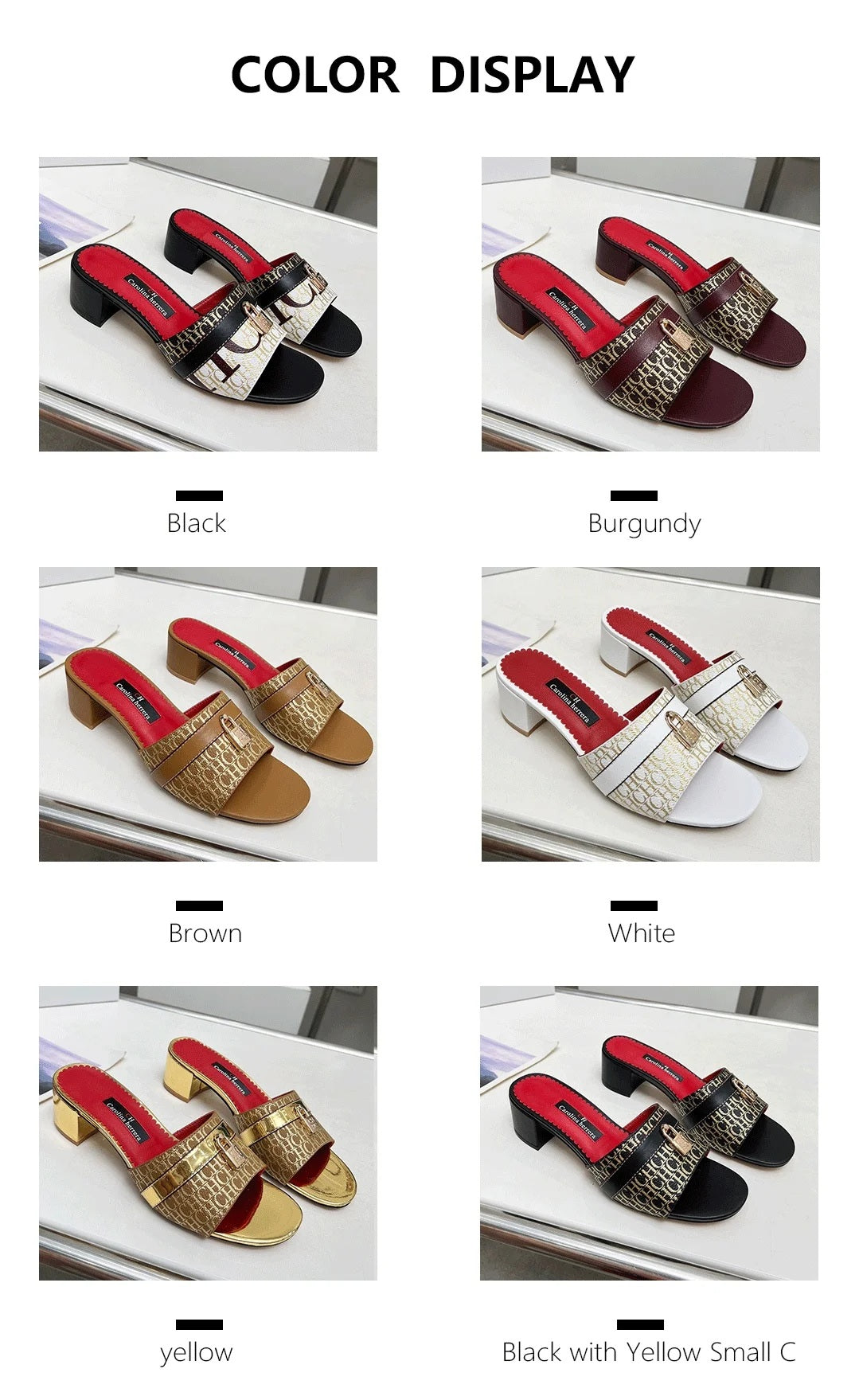 CHCH Matryoshka Locked 45 Canvas Sandals