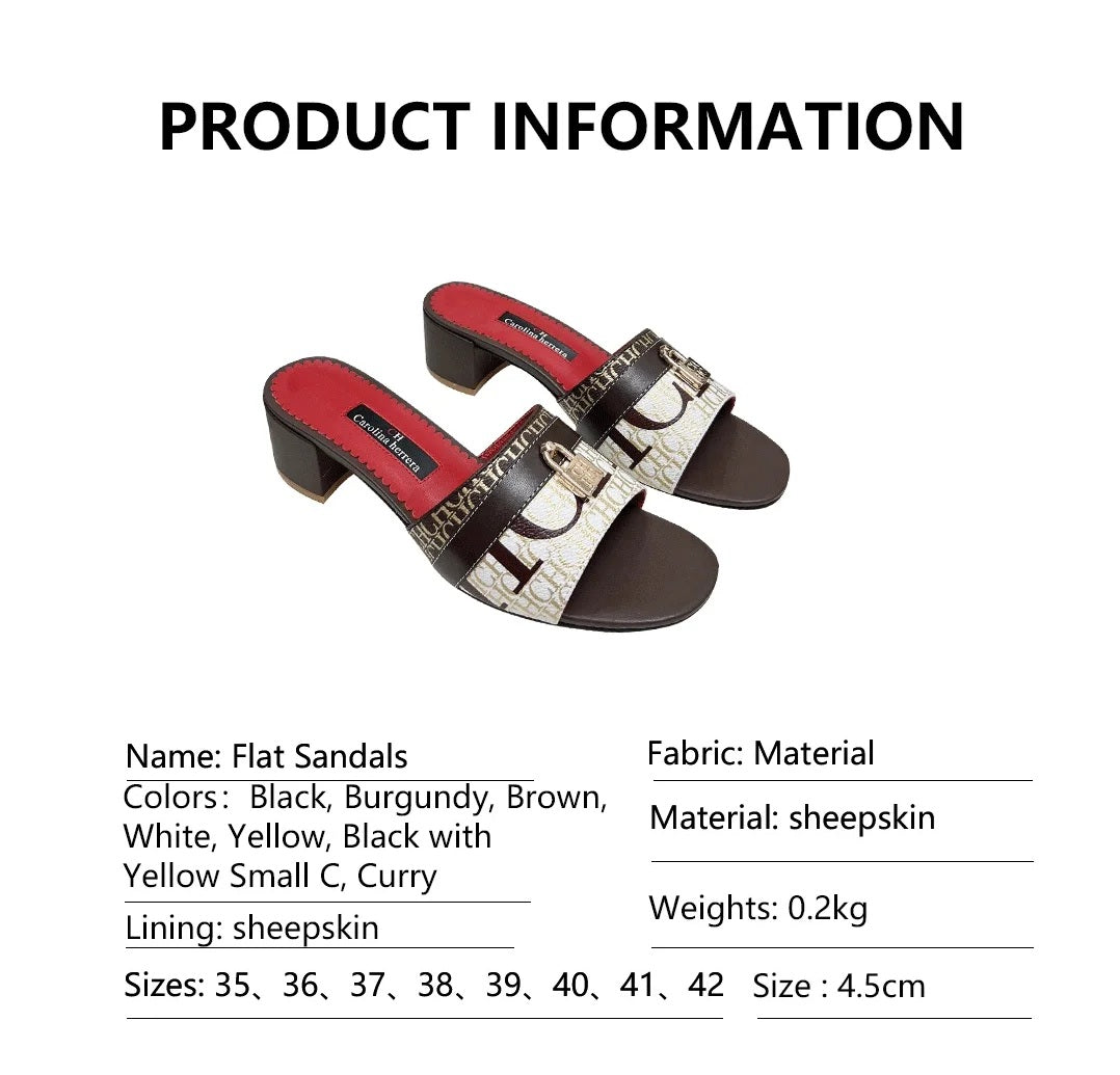 CHCH Matryoshka Locked 45 Canvas Sandals