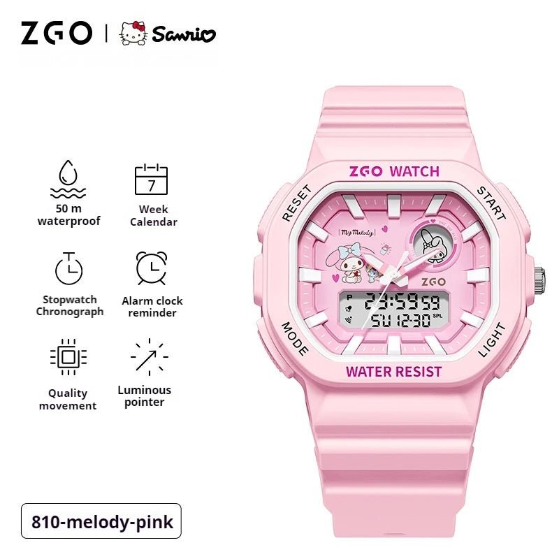 Sanrio Original ZGO Waterproof Drop Resistant Electronic Watch - itzy bitsy