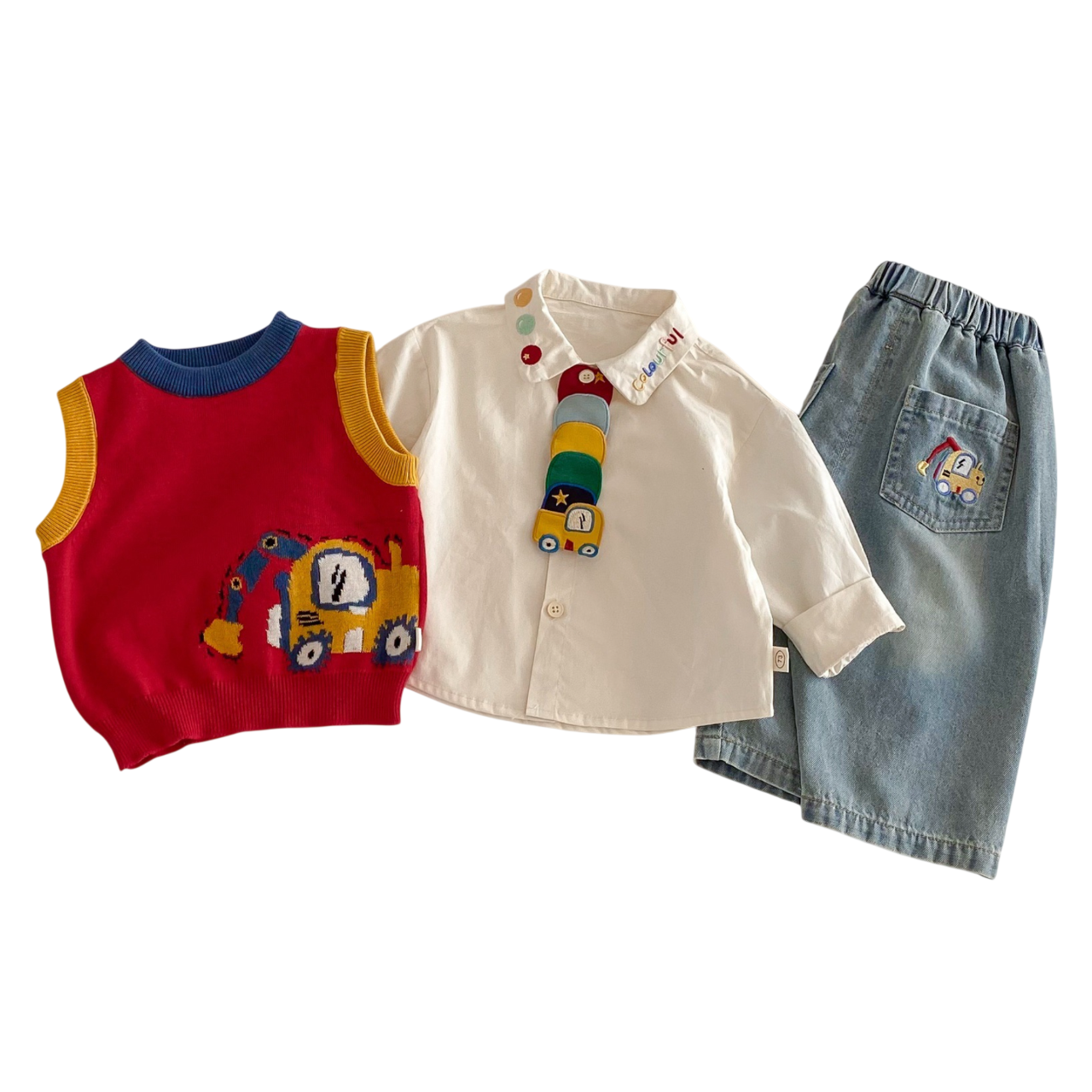 The Master Builder 3 Pcs Outfit Set with Tie
