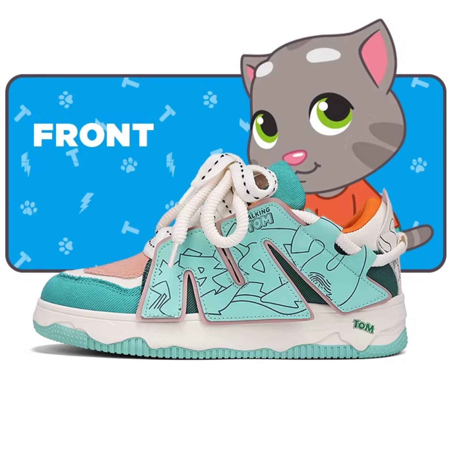 TALKING TOM | Graffiti Casual Sneakers - 2 Tone Intense
