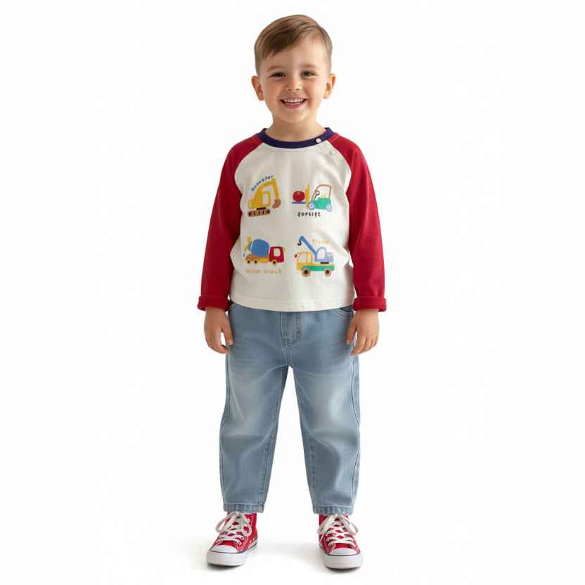 The Master Builder Kids 2Pcs Outfit Set