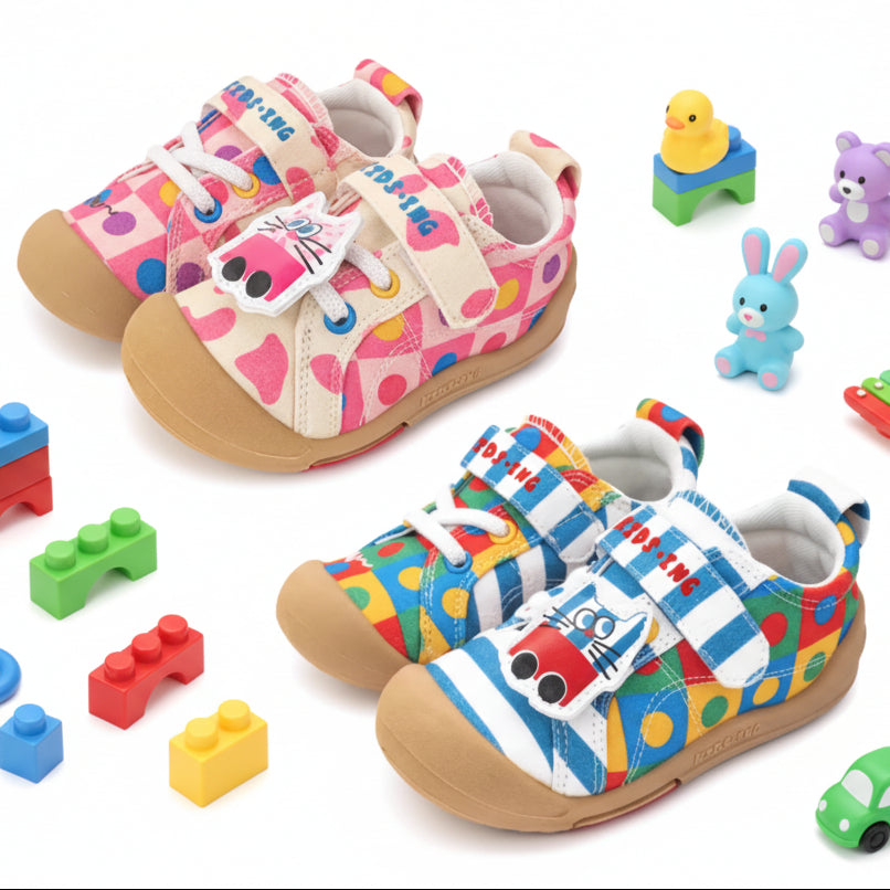 Kidsing Kedi Star Toddler Canvas Shoes Kids Non-Slip Soft Sole Sneakers 3.0