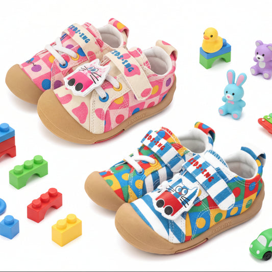 Kidsing Kedi Star Toddler Canvas Shoes Kids Non-Slip Soft Sole Sneakers 3.0